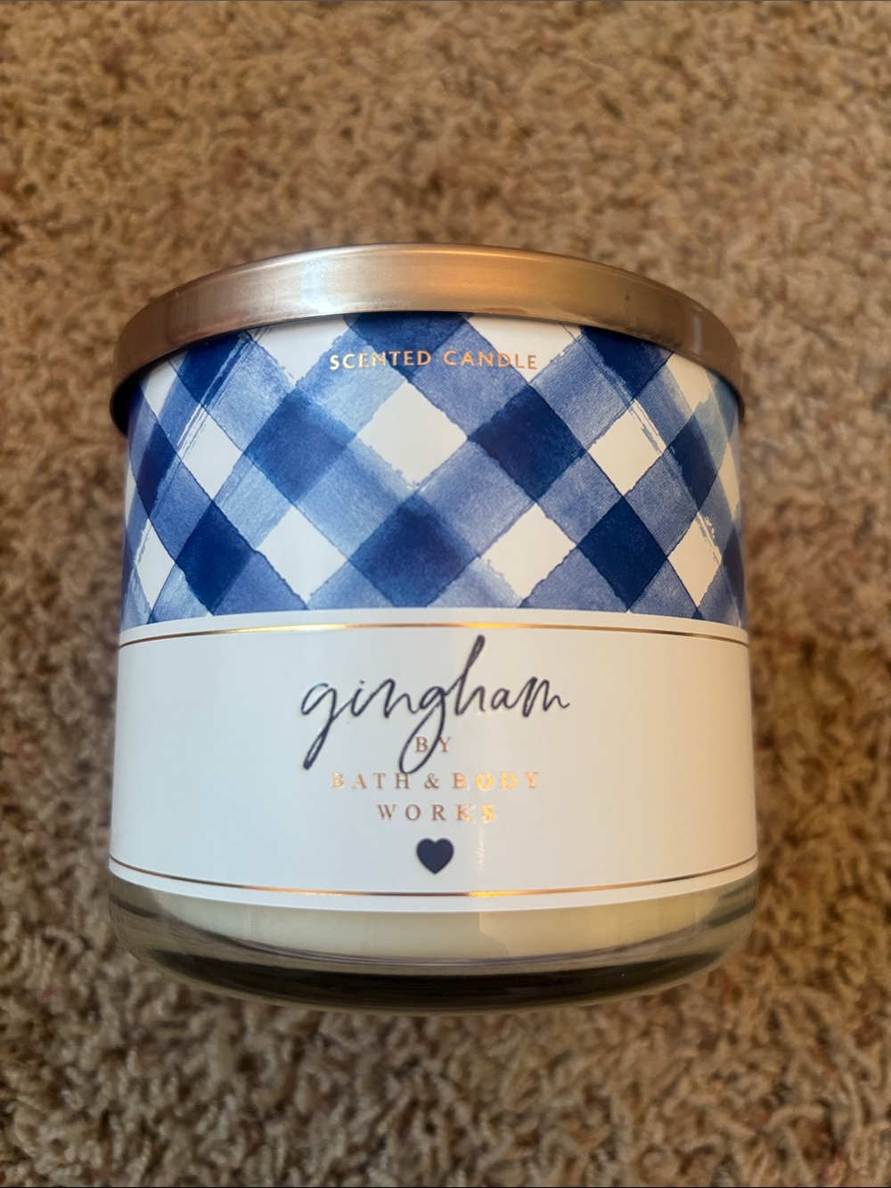NEW Bath & Body Works Gingham Scented Candle